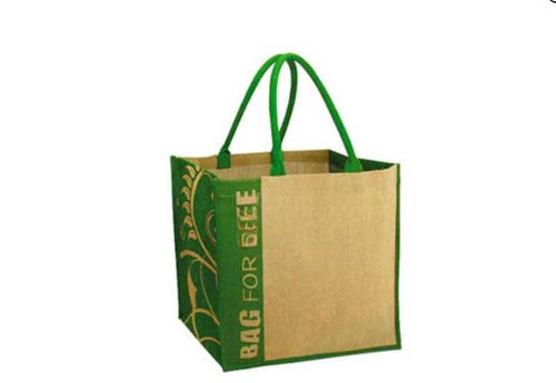 Appealing Look Printed Jute Shopping Bags