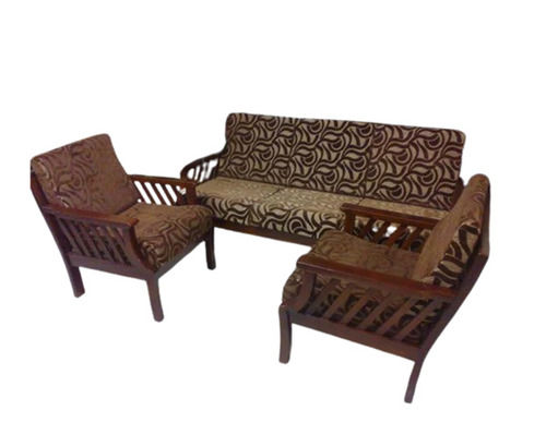 Free Stand Indian Style Termite Resistant Wooden 5 Seater Designer Sofa Set