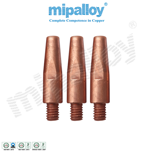 Contact Tip - Copper Welding Material, Multiple Size Options, Copper Color | High Conductivity, Efficient Heat Dissipation, Stable Arc Performance
