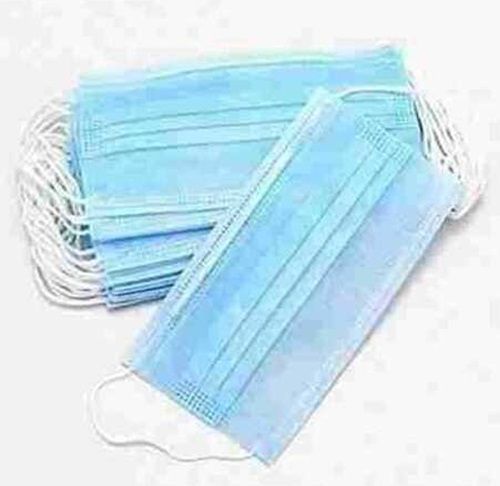 Blue Color 3 Ply Non-Woven Disposable Face Mask