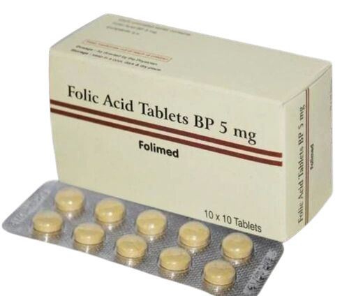 Folic Acid Tablets 10x10 Tabltes