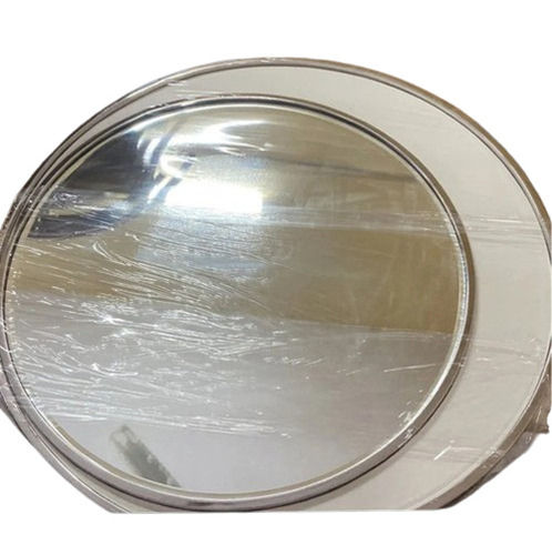 Silver Round Shape Moon Style Designer Mirror For Home And Hotel