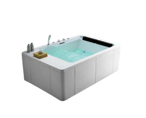 Floor Mounted Leak and Creak Resistant Plastic Body One Piece Rectangular Bath Tub