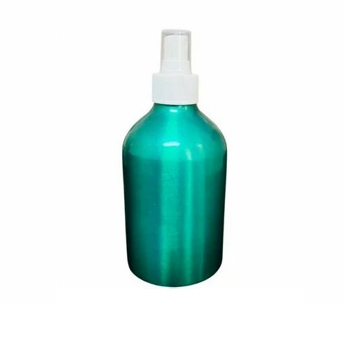 Aluminum Bottle - Lightweight Aluminum, 12 oz, Green | Sleek Round Design, Narrow Mouth, Rust-Resistant, Easy Pump Mechanism, Travel-Friendly
