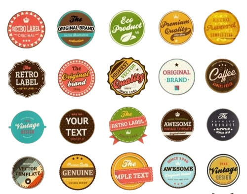 Round Printed Paper Label Sticker