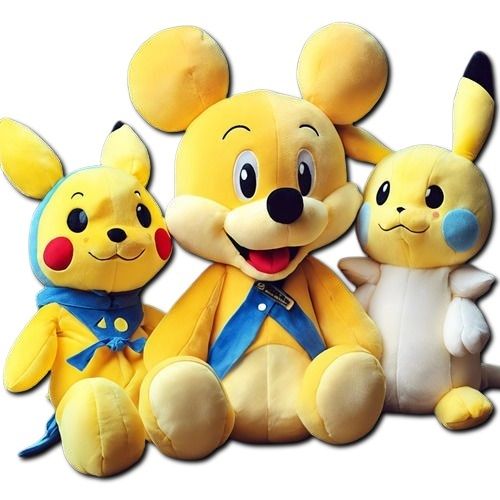 Mickey Mouse Soft Toy and Pikachu Soft Toy for Kids