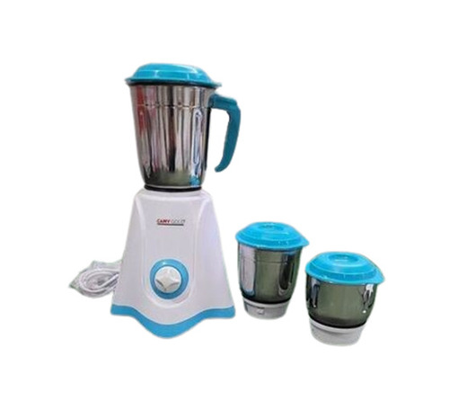 Mixer Grinder - Plastic, Stainless Steel | Lightweight, Easy to Operate, High Speed, Portable, Semi-Automatic