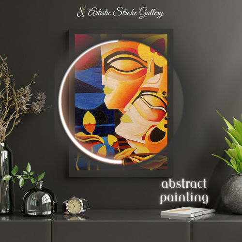 Radha krishna canvas painting