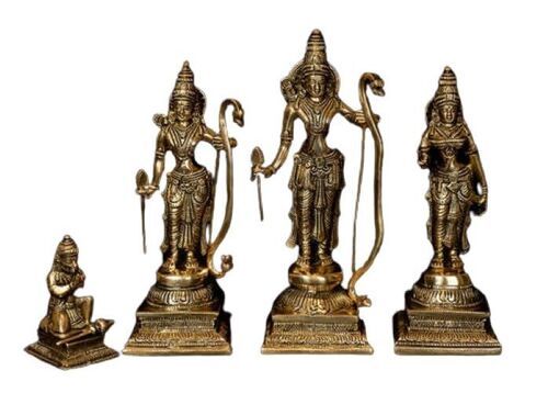 Unique Design And Light Weight Brass Statue Rama Idol