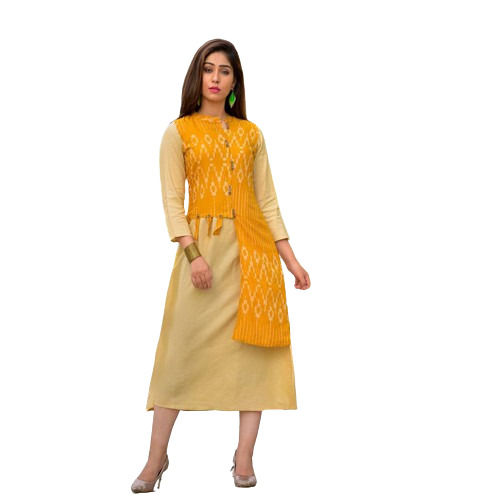 3/4th Sleeve Designer Chiffon Kurtis