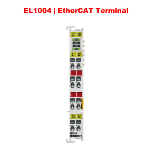 Beckhoff El1004 Digital Input Terminal - 100mm Height, 68mm Length, 12mm Width | New With 4 Channels And 1 Year Warranty