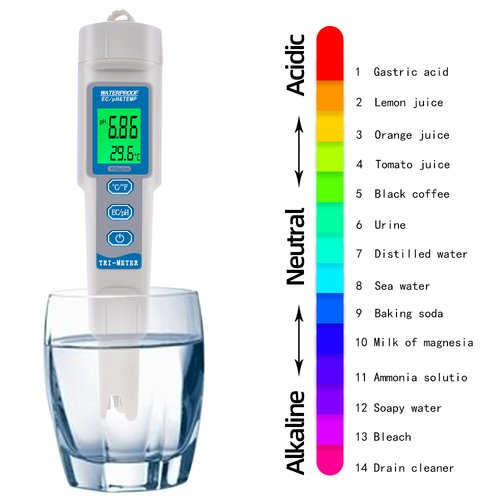 Digital EC-3587 Waterproof pH EC and Temperature Meters