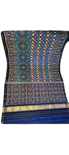 Pavadi Patola Saree - Art Silk and Cotton Blend Light Weight and Breathable with Multicolor Checked Pattern for Bridal Occasions