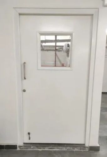 White Color Plain Pattern Hinged Steel Kitchen Doors