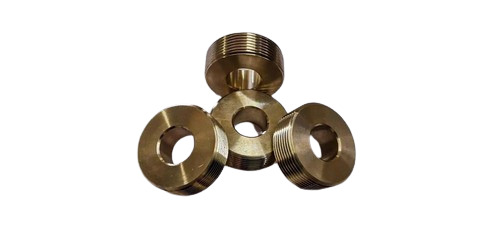 Gunmetal Bronze Thread Nut - Aluminum Material, Size-All Type-Threaded, Golden Color, Good Standard | Ideal for Industrial Usage