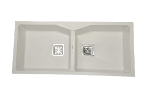 Polished Metal Kitchen Sink - 18x40 Inch, Rust Resistant & Easy to Install, Ideal for Hospitals and Clinics
