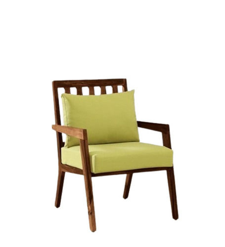 Brown Wooden Cushion Chair