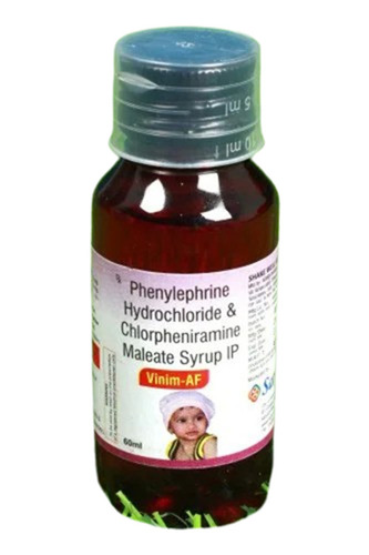 Phenylephrine Hydrochloride & Chlorpheniramine Maleate Syrup - 60ml Liquid Dosage Form | External Use Drug, Suitable for All Age Groups, Recommended for Clinical Use