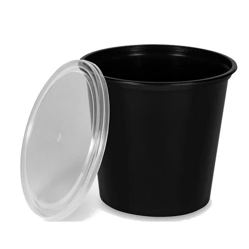 600ml Disposable Round Food Packaging Container With Lid