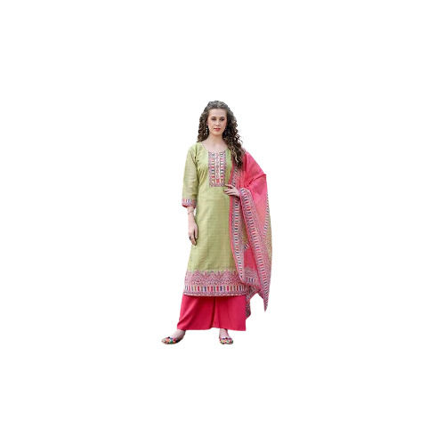 Ladies 3/4th Sleeves Multicolor Modern Kurtis