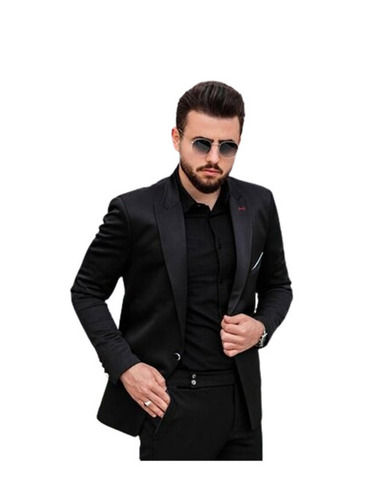 Corporate Wear Regular Fit Breathable Long Sleeves Plain Peak Lapel Mens Blazers