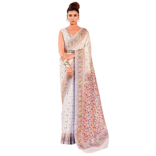 Pashmina Saree - Fabric Type: Cotton Silk