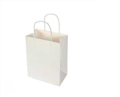 Light Weight White Paper Shopping Bags