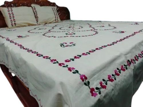 Anti Wrinkle And Comfortable To Wear White Cotton Bed Sheets