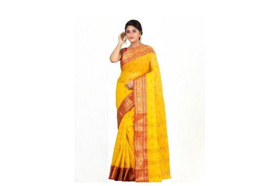 Skin Friendliness Printed Tant Saree