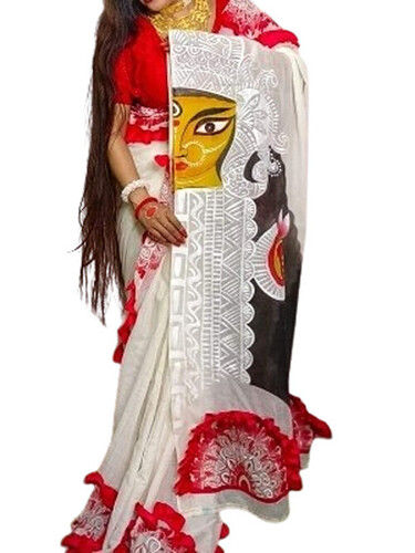 Skin Friendliness Handloom Cotton Sarees