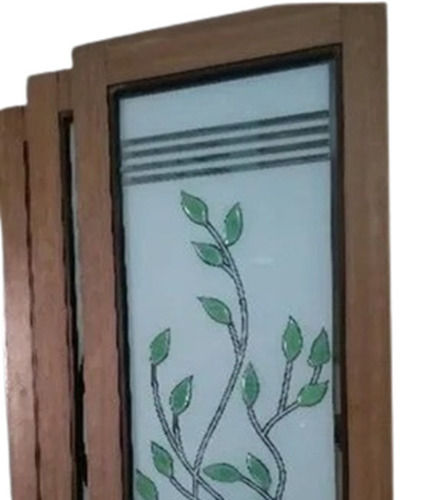 Brown Color Printed Glass Windows For Home And Hotel