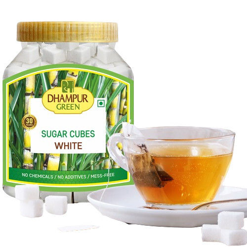 Dhampur Green White Sugar Cubes 800gm