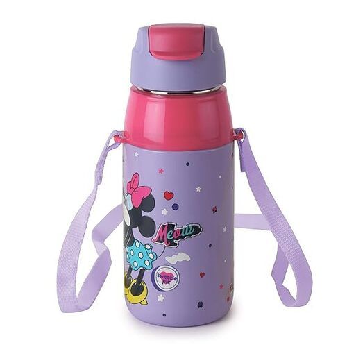 Multi Color Printed Pattern Round Shape Kids Water Bottle