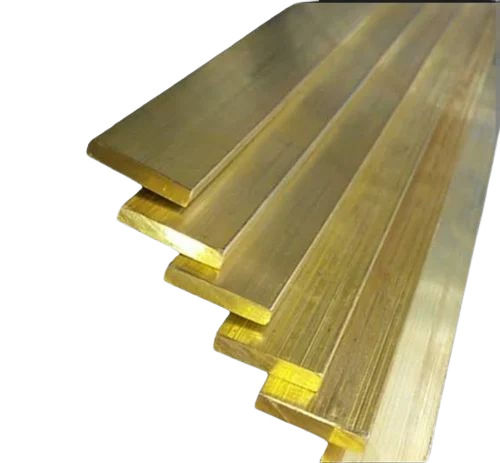 Rectangular Golden Brass Flat Bar