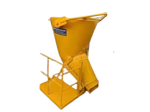 Yellow Tower Crane Construction Concrete Bucket 