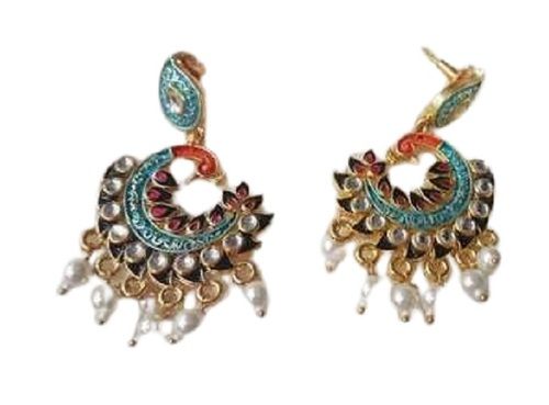 Peacock Designer Chandbali Earring
