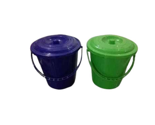 Light Weighted Leak Resistant Plain Unbreakable Plastic Bathroom Buckets with Handle