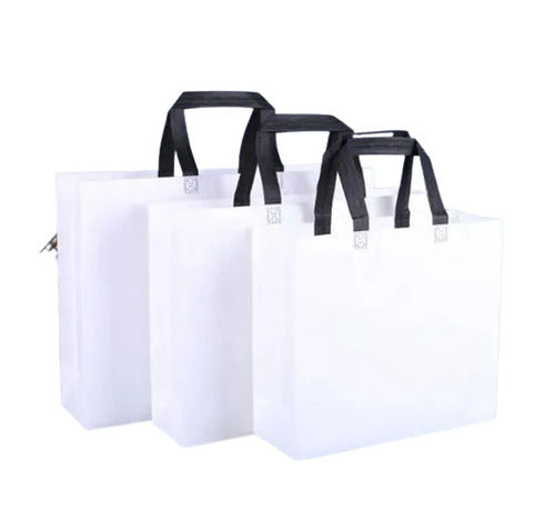 White Non Woven Carry Bag - Feature: Disposable