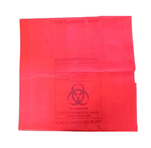 Red Biohazard Bags - Soft Plastic, Lightweight & Easy To Carry, Eco ...