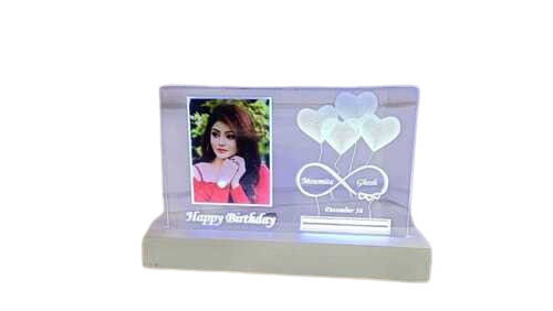 White Color Rectangular Shape Birthday Gifts Photo Frame