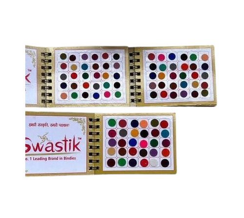 Ladies Soft Water-Resistant Multicolour Fabric Bindis - Lightweight, Skin-Friendly, Reusable, Single-Sided