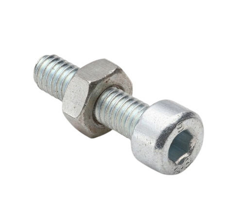 Ms Bolt Nut - High Strength Rust And Corrosion Resistant Mild Steel Hexagonal Nutbolt | Lightweight, Portable, Plain Solid Surface, Standard Head Size