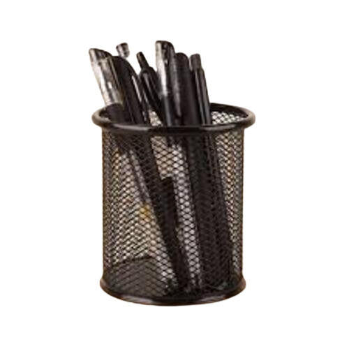 Round Shape Black Pen Stands