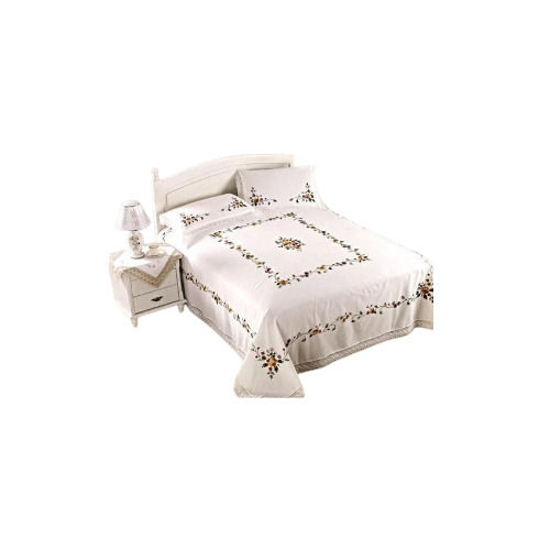 Multicolor Embroidery Bed Sheet