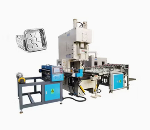 Automatic Aluminum Foil Container Making Machine - 5 HP, 150 Pcs/min Production Capacity | High-Speed, User-Friendly Controls, Efficient Manufacturing Process