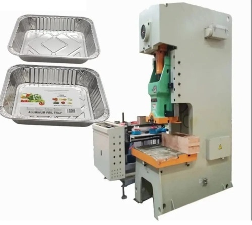 750Ml Aluminium Foil Container Making Machine - Color: Grey