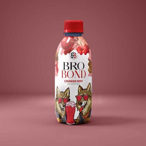 Brobond- Cranberry (Non Alcoholic Beer) 