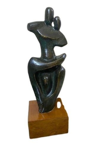 Attractive Black Abstract Metal Sculpture