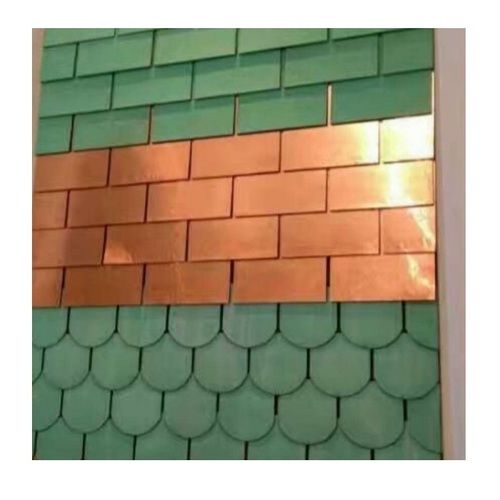 Waterproof and Glossy Metal Copper Roofing Shingles