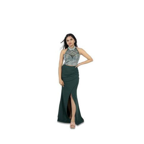 Emerald Dream Halterneck Glam Gown Rental Service